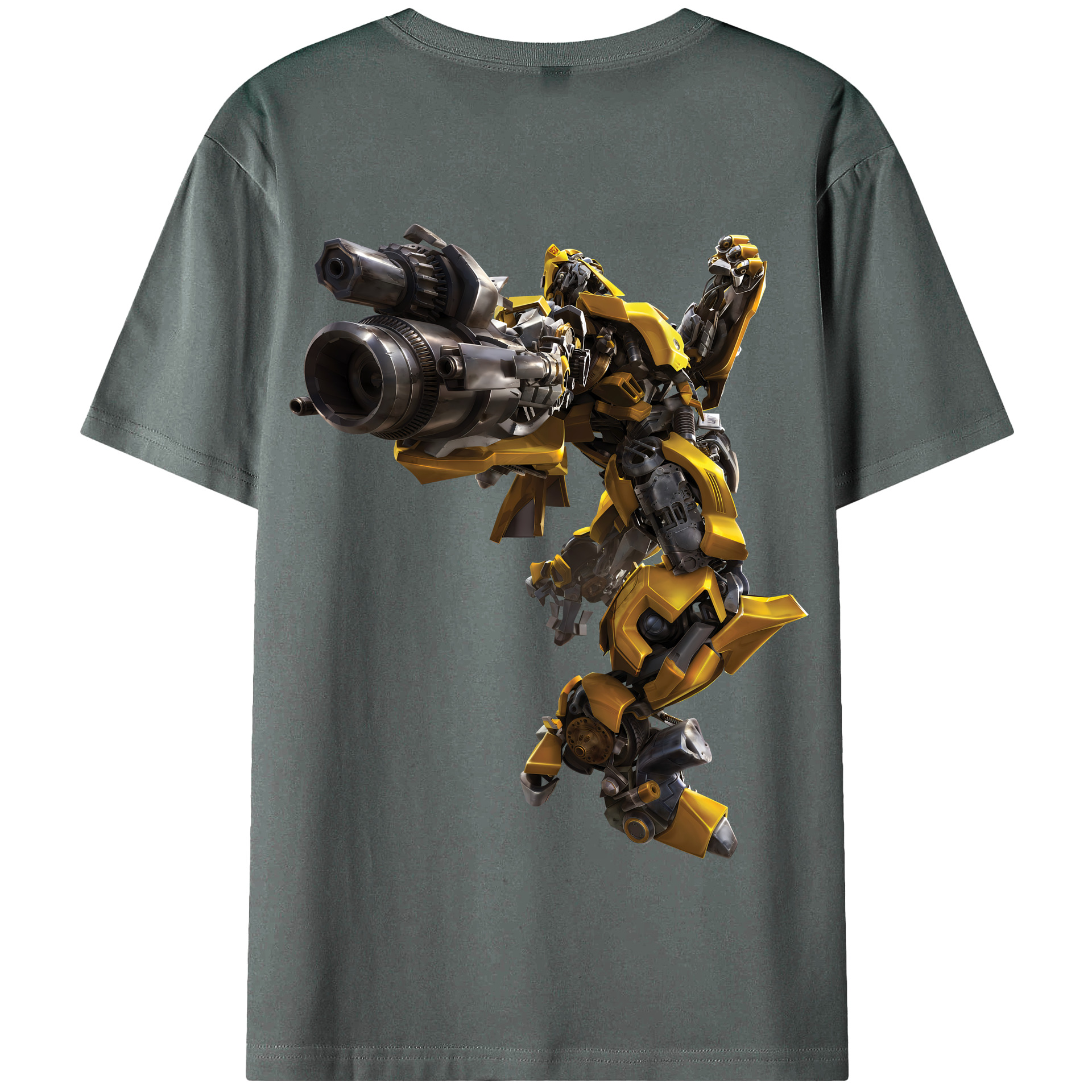 （画像用） Transformers トランスフォーマー 綿100％半袖Tシャツ（背面プリント）
